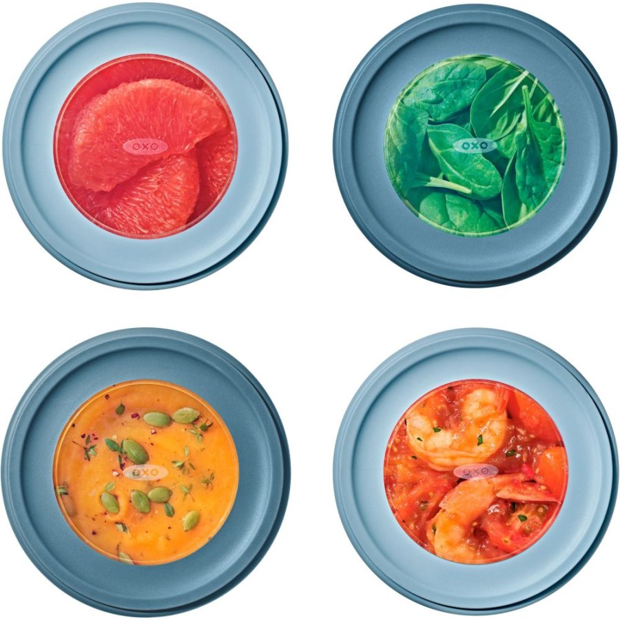 OXO Good Grips Twist & Stack Opbevaringsbtte 2 stk. 592 ml, Bl