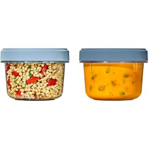 OXO Good Grips Twist & Stack Opbevaringsbtte 2 stk. 592 ml, Bl