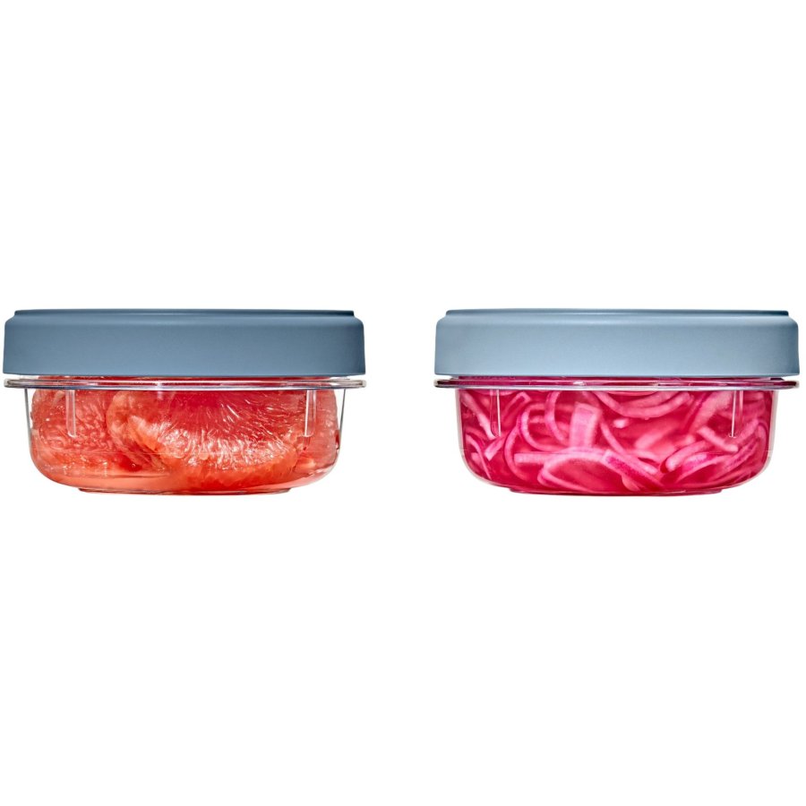 OXO Good Grips Twist & Stack Opbevaringsbtte 2 stk. 355 ml, Bl