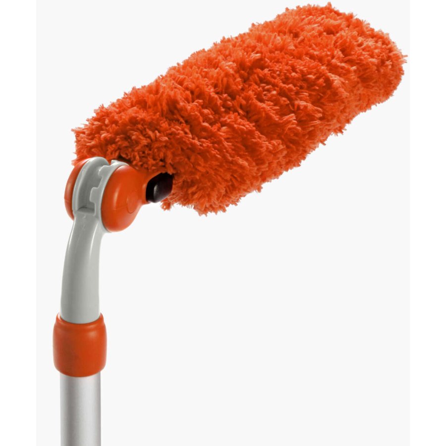 OXO Mikrofaserstaubwedel mit Teleskopstange, 92 cm, Orange