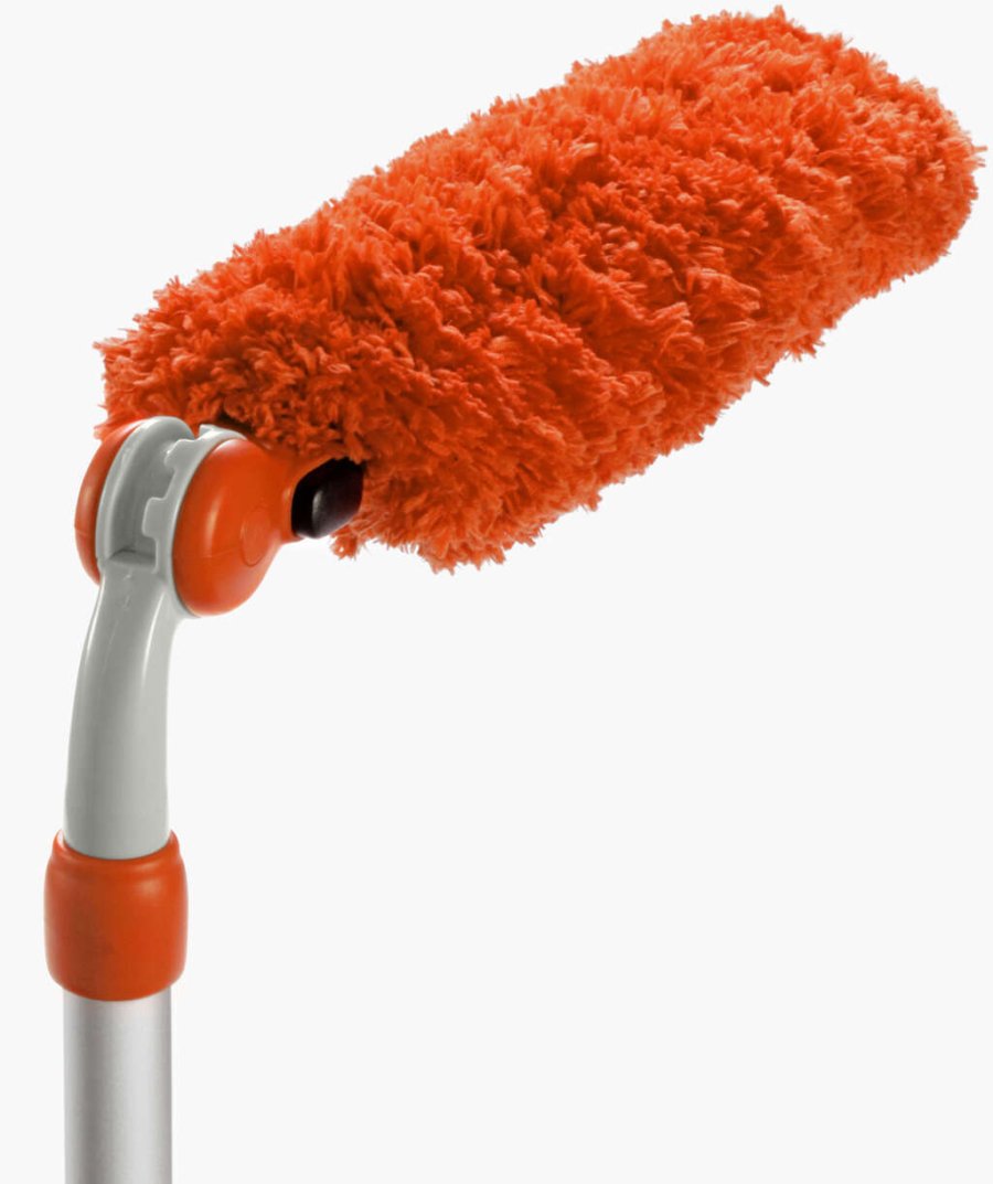 OXO Mikrofaserstaubwedel mit Teleskopstange, 92 cm, Orange