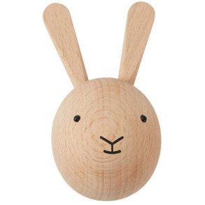 OYOY Mini Wandhaken Bunny 4,5 cm, Buche
