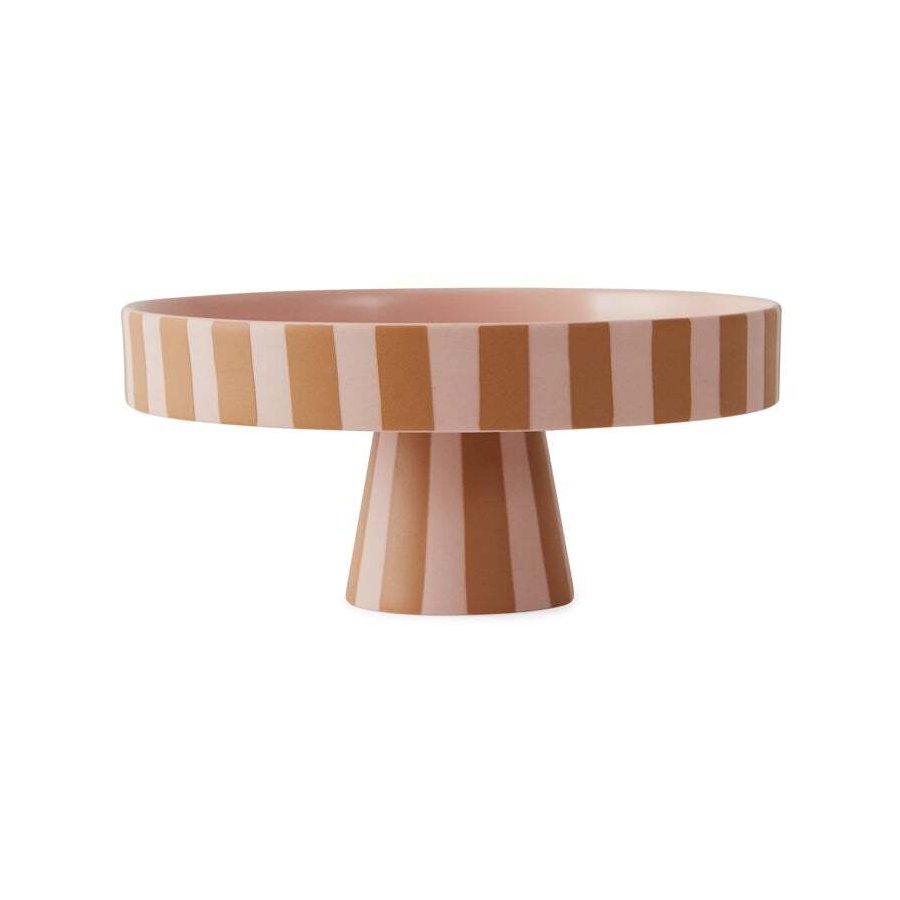 OYOY Toppu Platte auf Sockel 20 cm, Caramel