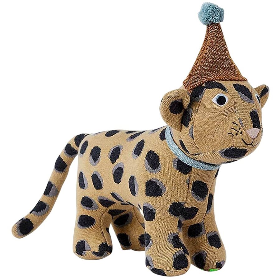 OYOY Mini Tjdyr Leopard Baby Elvis 33 cm, Multi