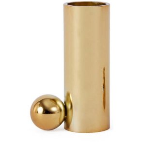 OYOY Palloa Kerzenhalter H7 cm, Messing Blank