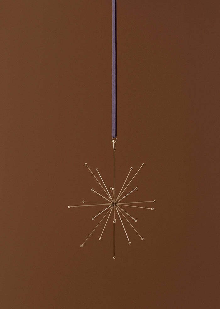 OYOY Pearl Baumspitze Stern H24 cm, Messing