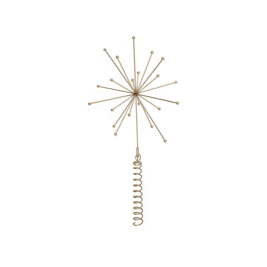 OYOY Pearl Baumspitze Stern H24 cm, Messing