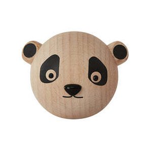 OYOY Mini Wandhaken Panda 5,5 cm, Buche