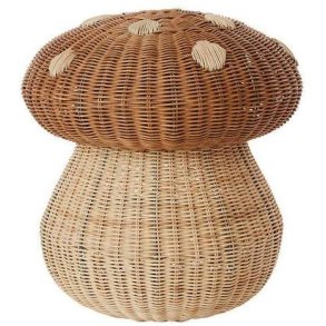 OYOY Mini Pilzkorb 42 cm, Rattan