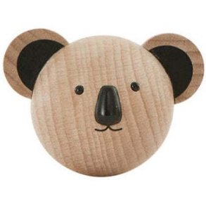 OYOY Mini Wandhaken Koala 7,5 cm, Buche