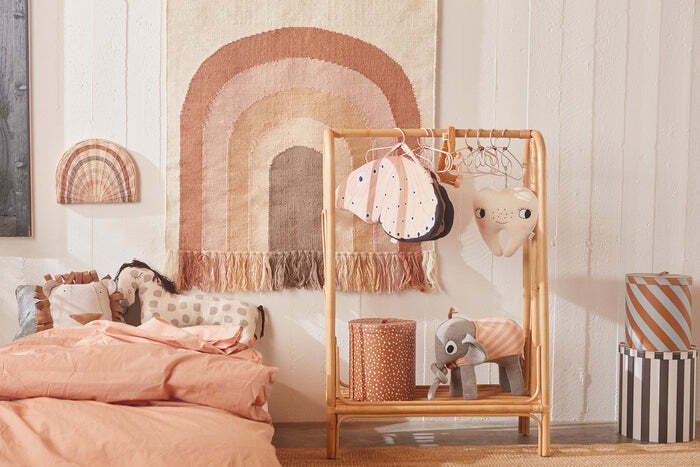 OYOY Mini Vglampe Regnbue 30 cm, Rattan