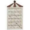 OYOY Zirkus Adventskalender 50x85 cm, Beige