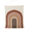 OYOY Mini Wandteppich Follow The Rainbow 100x124 cm, Choco