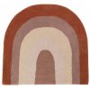 OYOY Mini Teppich Regenbogen 88x90 cm, Schoko