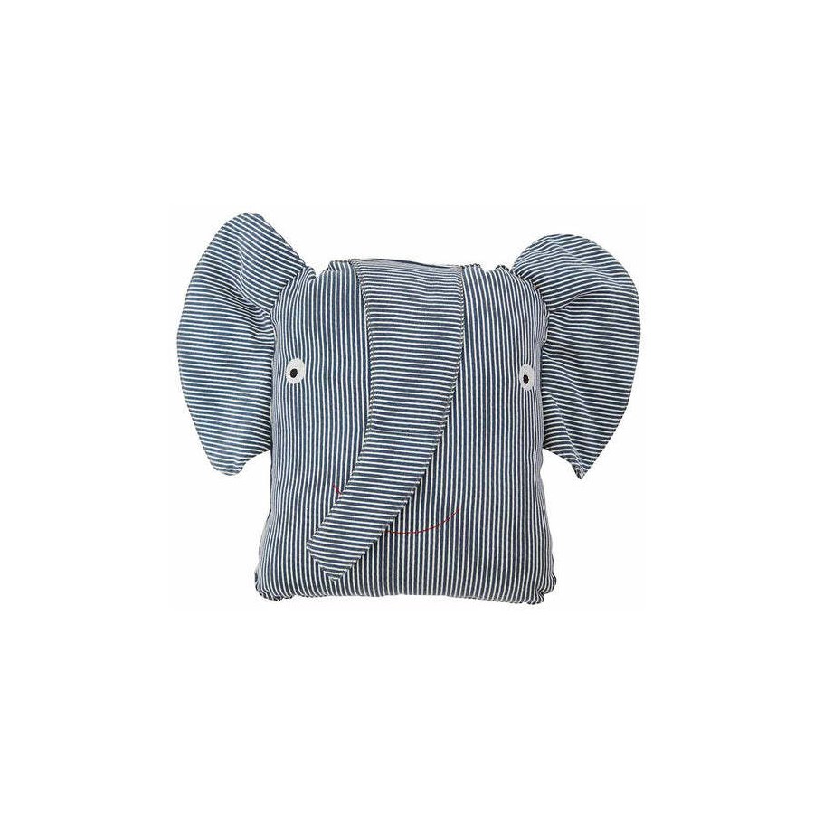 OYOY Mini Kissen Elefant Erik 44x14 cm, Blau