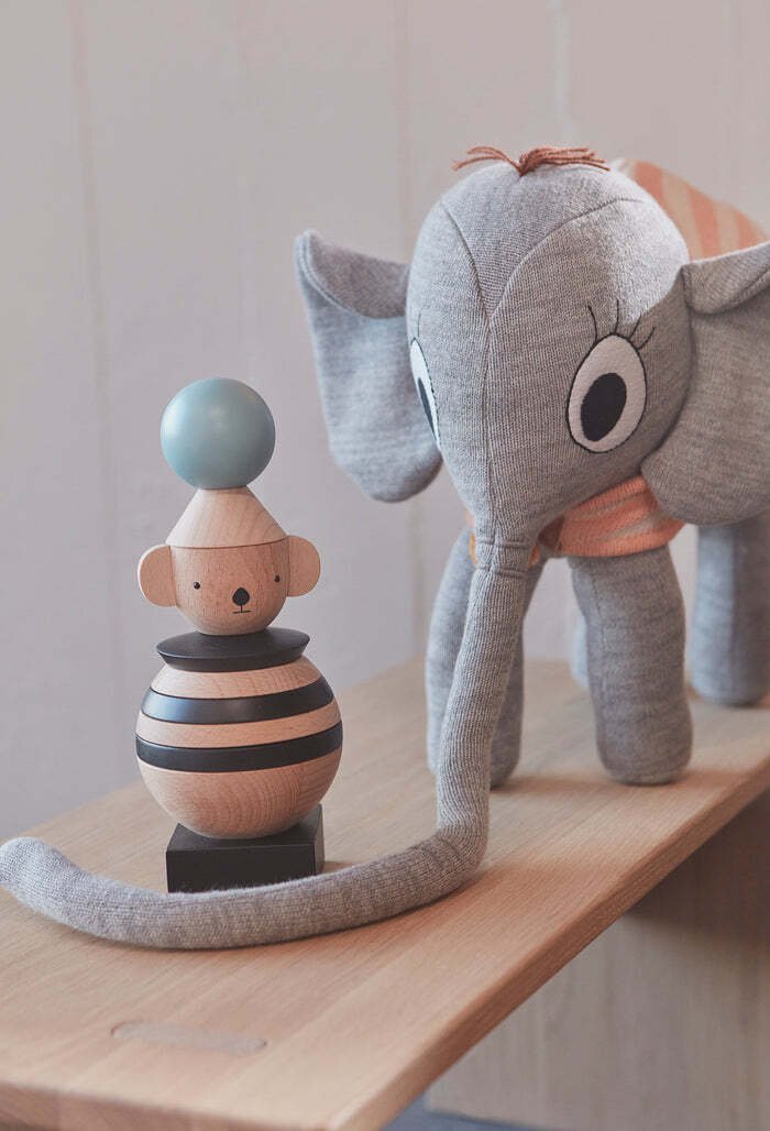 OYOY Mini Ramboline Elefant H36 cm, Grau