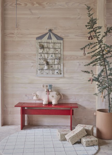 OYOY Zirkus Adventskalender 50x85 cm, Beige
