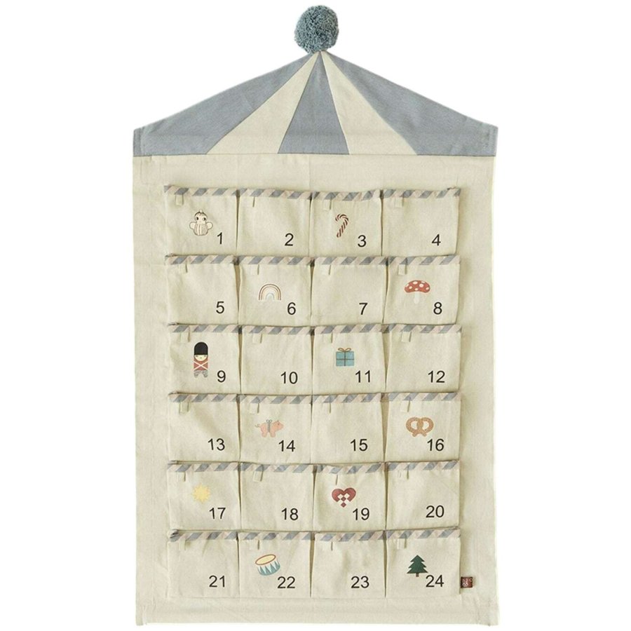OYOY Zirkus Adventskalender 50x85 cm, Beige