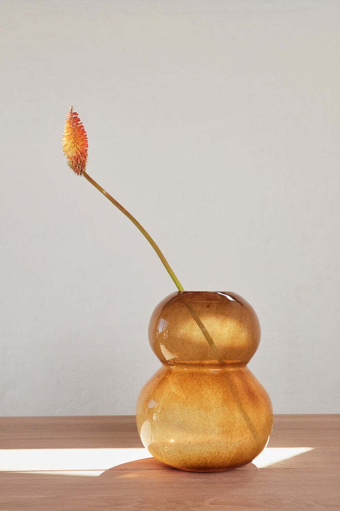 OYOY Lasi Vase H30 cm, Amber