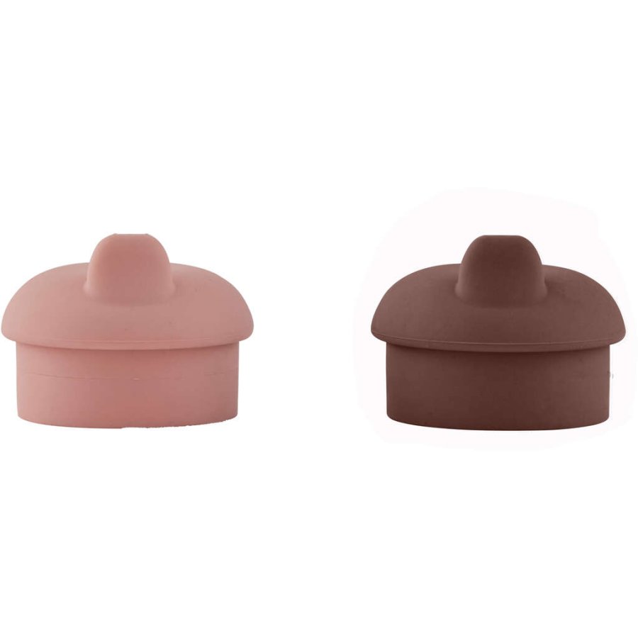 OYOY Mini Deckel fr Kappu und Mellow Tasse 2er Set 6.5 cm, Coral