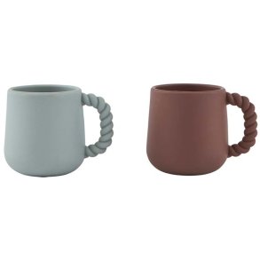 OYOY Mini Mellow Tasse 2er Set, 22 cl, Choco