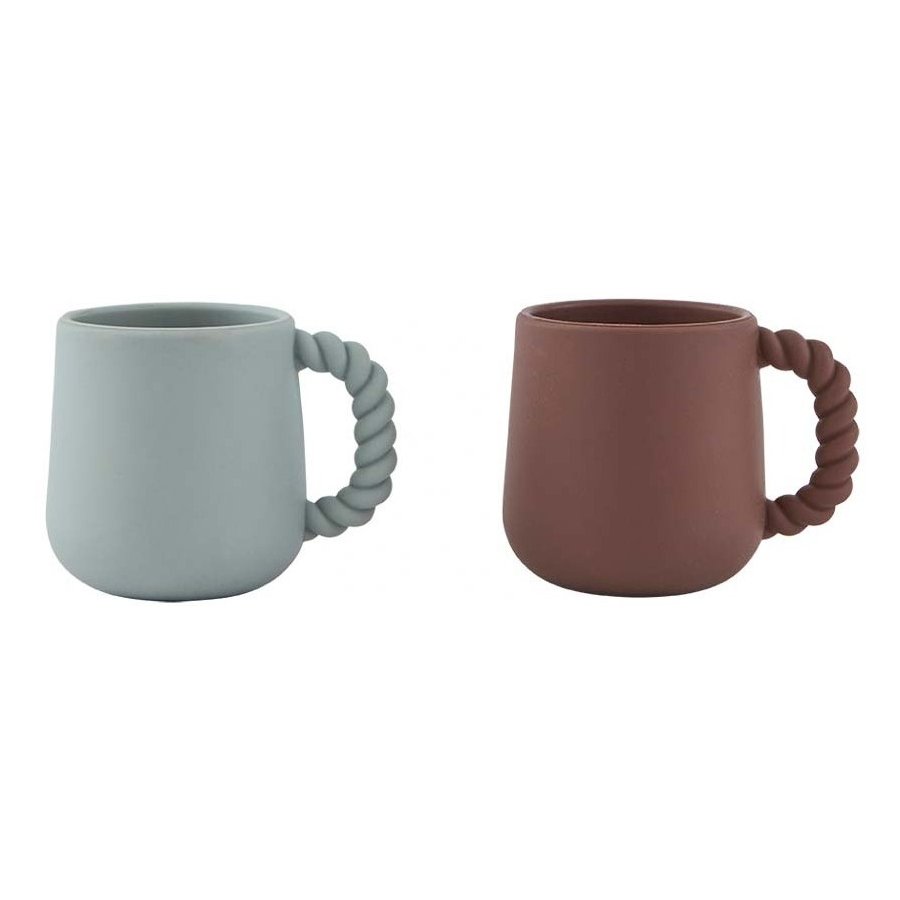 OYOY Mini Mellow Tasse 2er Set, 22 cl, Choco