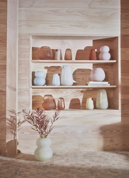 OYOY Inka Vase H34 cm, Offwhite
