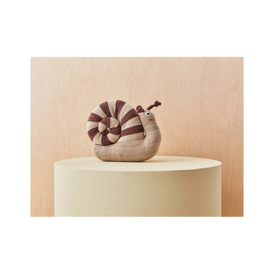 OYOY Mini Kuscheltier Schnecke Sally 36,5 cm, Braun