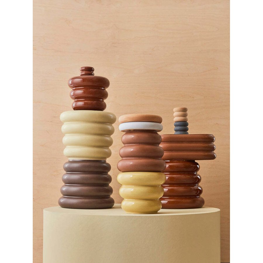 OYOY Awa Krukke H22 cm, Caramel