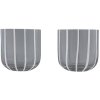 OYOY Mizu Glas 2er Set, 32 cl, Grau