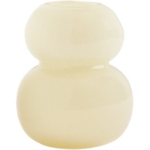 OYOY Lasi Vase H12.5 cm, Vanilla