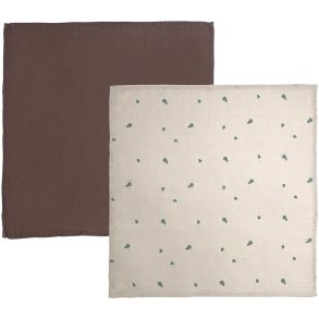 OYOY Mini Yummy Stoffwindeln 2er Set, 70x70 cm, Braun
