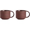 OYOY Yuka Tasse 2er Set 27 cl, Dark