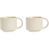 OYOY Yuka Tasse 2er Set 27 cl, Offwhite