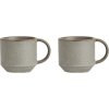 OYOY Yuka Tasse 2er Set, 27 cl, Stone