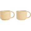 OYOY Yuka Tasse 2er Set 27 cl, Butter