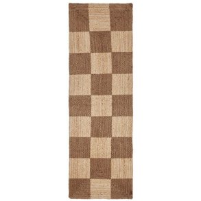 OYOY Teppich Lufer Schach 70x210 cm, Jute