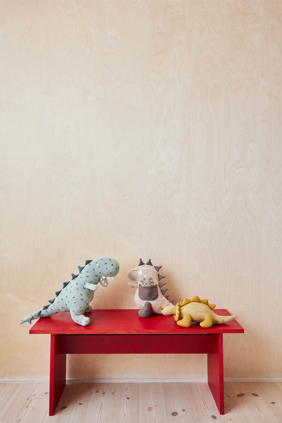 OYOY Mini Kuscheltier Dino Dina & Bobo, Beige