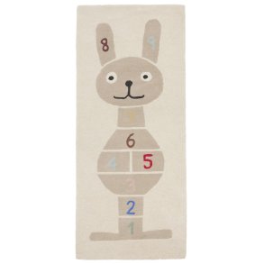 OYOY Mini Spielteppich Kaninchen 75x180 cm, Clay