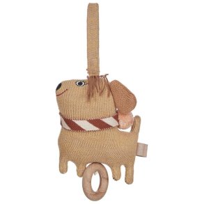 OYOY Mini Musik-Mobile Hund Coco H24 cm, Camel