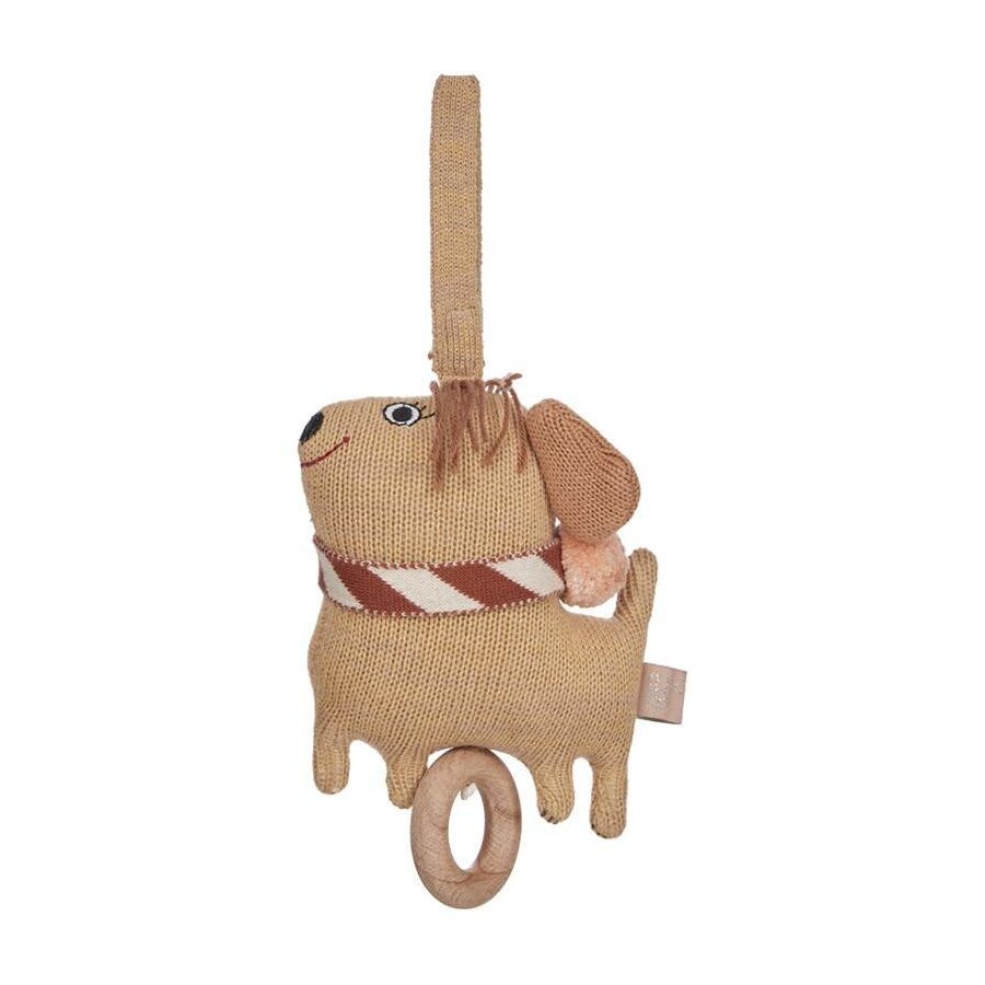 OYOY Mini Musik-Mobile Hund Coco H24 cm, Camel