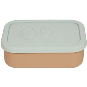 OYOY Mini Yummy Lunchbox 700 ml, Green/Camel