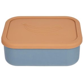 OYOY Mini Yummy Lunchbox 1,3 L, Fudge/Blue