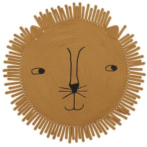 OYOY Mini Spielteppich Lwe Mara 98 cm, Kamel