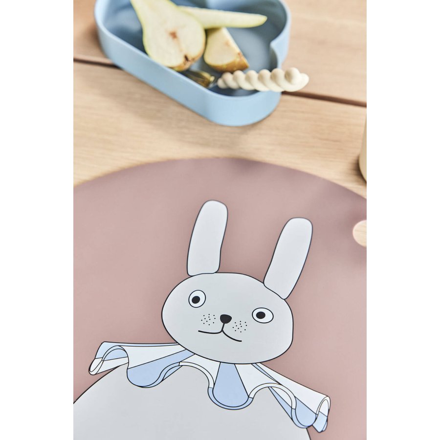 OYOY Mini Platzdeckchen Pompon Hase 39 cm, Clay