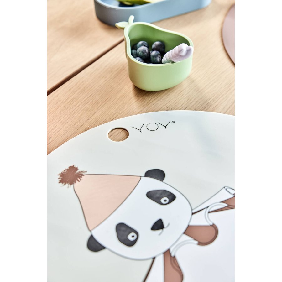 OYOY Mini Platzdeckchen Pompon Panda 39 cm, Offwhite