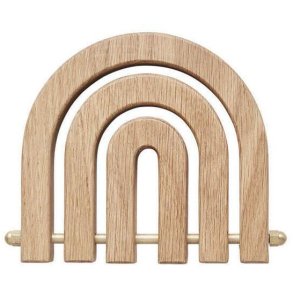 OYOY Rainbow Untersetzer 13x11 cm, Eiche