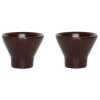 OYOY Yuka Eierbecher 2er Set H4 cm, Dark Terracotta