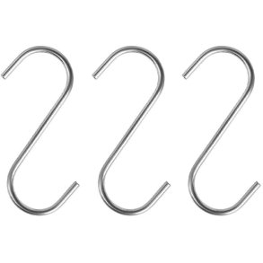 OYOY Pieni S-Krog 3 stk. 10 cm, Chrome Silver