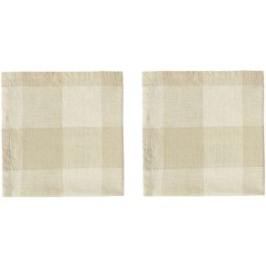 OYOY Chess Stofserviet 2 stk. 45x45 cm, Clay